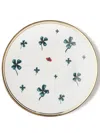 Bitossi Home 6 Piece Clover And Ladybird Plate Set In White