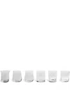 Bitossi Home Assorted Tumbler Set (set Of Six) In Weiss