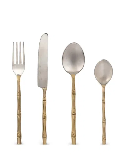 Bitossi Home Bamboo Cutlery (set Of 24) In Multi