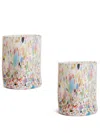 Bitossi Home Bicchieri Abstract-print (set Of Two) In White