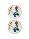 Bitossi Home Bird Floral Plate In Multi