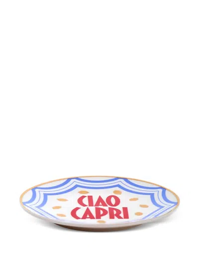 Bitossi Home Ciao Capri Round Plate In White