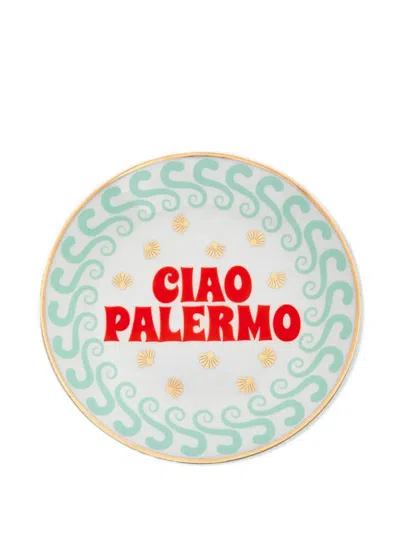 Bitossi Home Ciao Palermo Printed Plate In Multi
