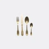 Bitossi Home Cutlery Set 24 Pieces In Gold