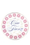 Bitossi Home Embellished Porcelain Ciao Firenze Plate In Multi