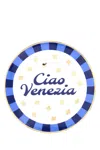 Bitossi Home Embellished Porcelain Ciao Venezia Plate In Multi