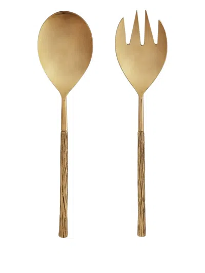 Bitossi Home Fantasy Branch Salad Set (27.5cm) In Gold