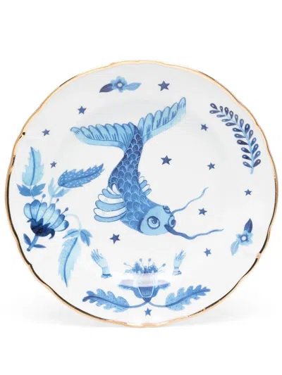 Bitossi Home Marino Fruit Plate In Blue