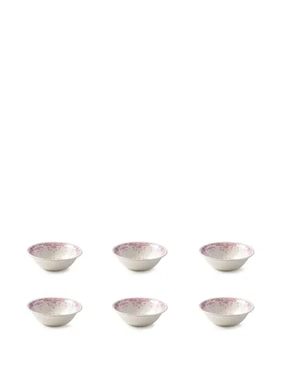 Bitossi Home Floral-print Bowl (set Of Six) In Multi