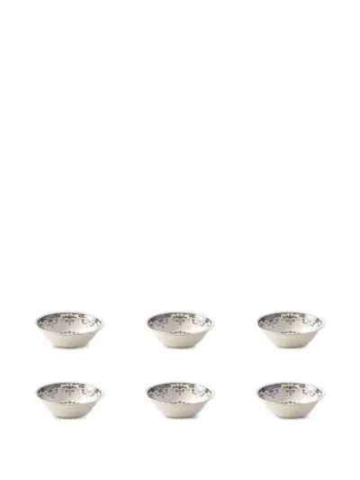 Bitossi Home Floral-print Bowl (set Of Six) In Multi