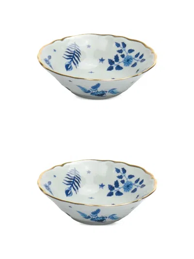 Bitossi Home Floral-print Bowl (set Of Two) In Multi