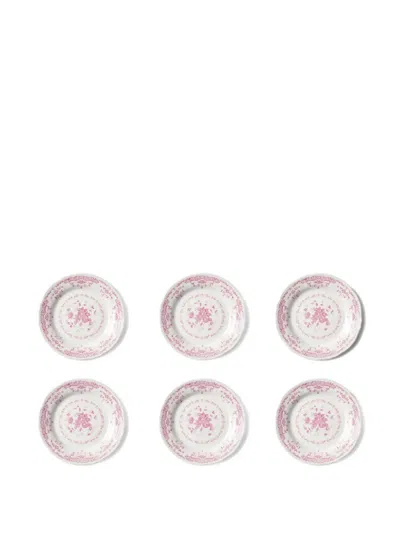 Bitossi Home Floral-print Dinner Plate (set Of Six) In Multi