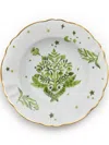 Bitossi Home Floreal Porcelain Deep Plate (23cm) In Green