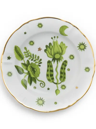 Bitossi Home Floreal Porcelain Fruit Plate (20.5cm) In Green