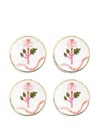 Bitossi Home Flower-print Plate In White