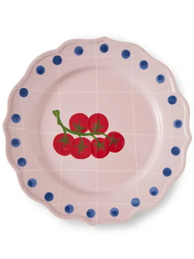 Bitossi Home Fruit Plate (30cm) In Pink