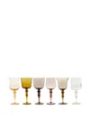 Bitossi Home Glass Goblets (set Of Six) In Multi