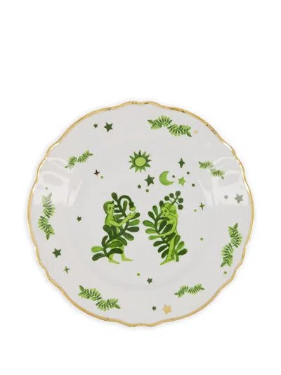Bitossi Home La Tavola Scomposta Dinner Plate In Green