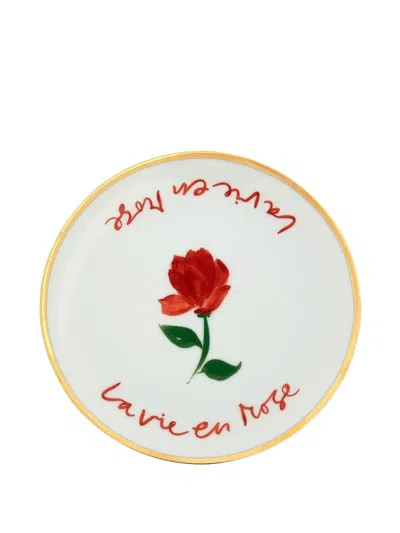 Bitossi Home La Vie En Rose Plate In Multi