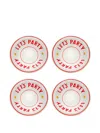 Bitossi Home Let's Party Serving Bowl (set Of Four) In 白色