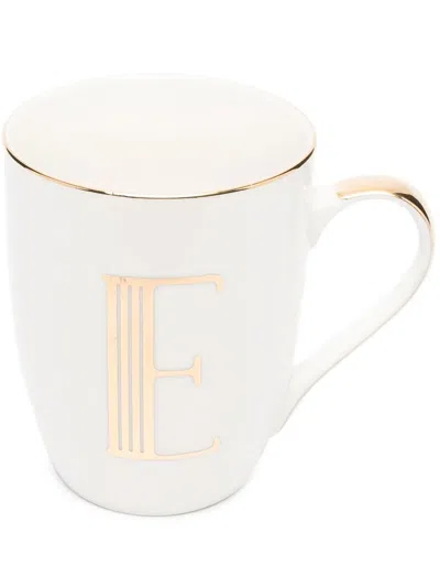 Bitossi Home Letter-e Porcelain Mug In 白色