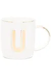 Bitossi Home Letter-print Mug (8.6cm) In White