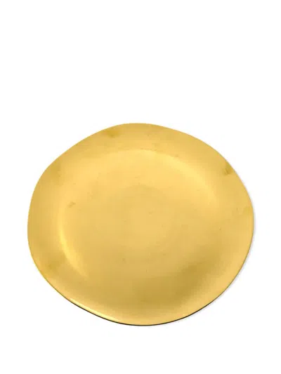 Bitossi Home Porcelain Dinner Plate In Gold