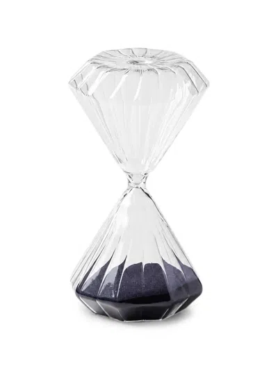 Bitossi Home Ribbed Glass Hourglass In Transparent