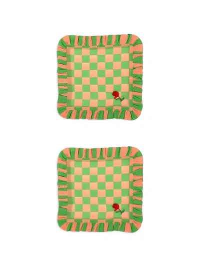 Bitossi Home Ruffled Checked Homeware In Green