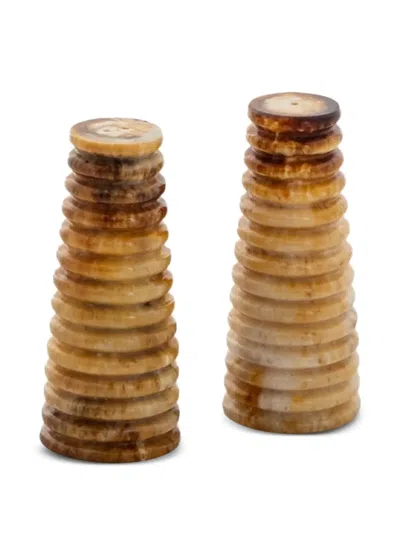 Bitossi Home Salt & Pepper Set In Brown