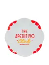 Bitossi Home Scalloped-edge 'the Aperitivo Club' Plates In White