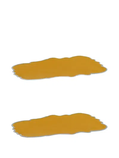 Bitossi Home Scalloped Placemat Set (set Of Two) In Orange
