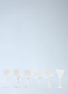 Bitossi Home Set Of Six Assorted Goblets In Transparent
