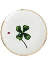Bitossi Home Set-of-six Cloverleaf Plates In White