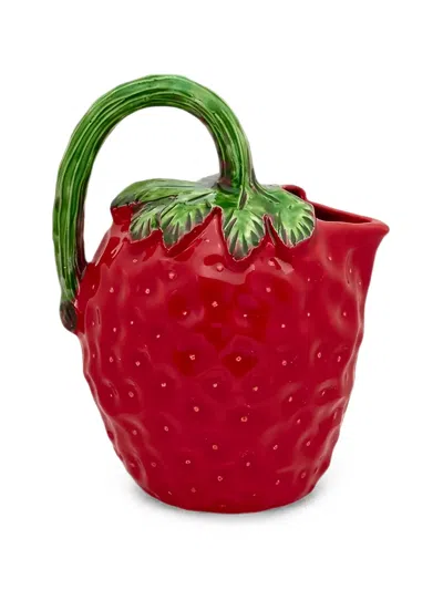 Bitossi Home Strawberry-shaped Pitcher In Red