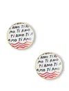 Bitossi Home Ti Amo Plates (set Of Two) In White