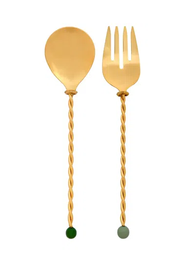 BITOSSI HOME TORCHON SALAD SERVERS SET