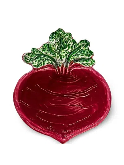 Bitossi Home Turnip-shaped Bowl In Red