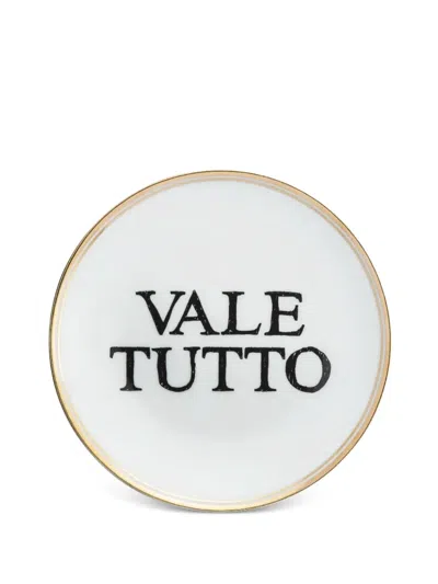 Bitossi Home Vale Tutto Plate Set (set Of Two) In White