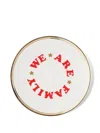 Bitossi Home We Are Family Plates (set Of Six) In White
