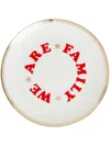 Bitossi Home We Are Family Plates (set Of Six) In White