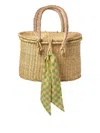 Bitossi Home Wicker Picnic Basket (pack Of Six) (43cm X 52cm) In Brown