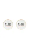 Bitossi Home Yes I Do Plates (set Of Two) In Multi