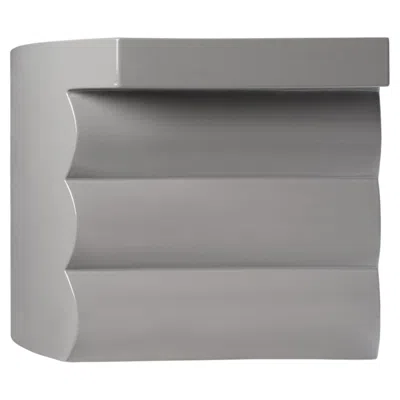 Pre-owned Bitossi Isola Collection - Gray Ceramic Side Table By Zaven