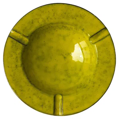 Pre-owned Bitossi Italian  Netter Attri. Ashtray Catchall Yellow