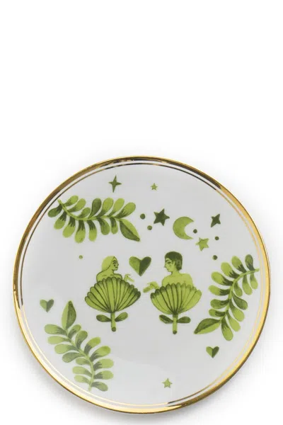 Bitossi 'la Tavola Scomposta' Bread Plate ⌀ 17 Cm In Green