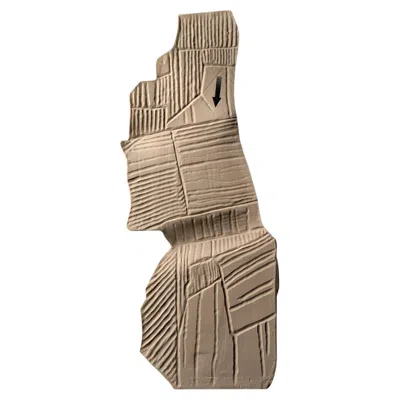 Pre-owned Bitossi Large Beige Organic Ceramic Vase Sculpture By Faye Toogood In Brown