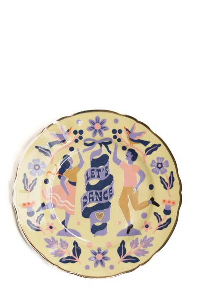Bitossi 'let's Dance' Plate ⌀ 16 Cm In Multi