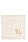 Bitossi Letter 'd' Napkin In White
