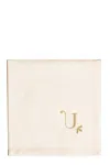 Bitossi Letter Napkin 'u' In White